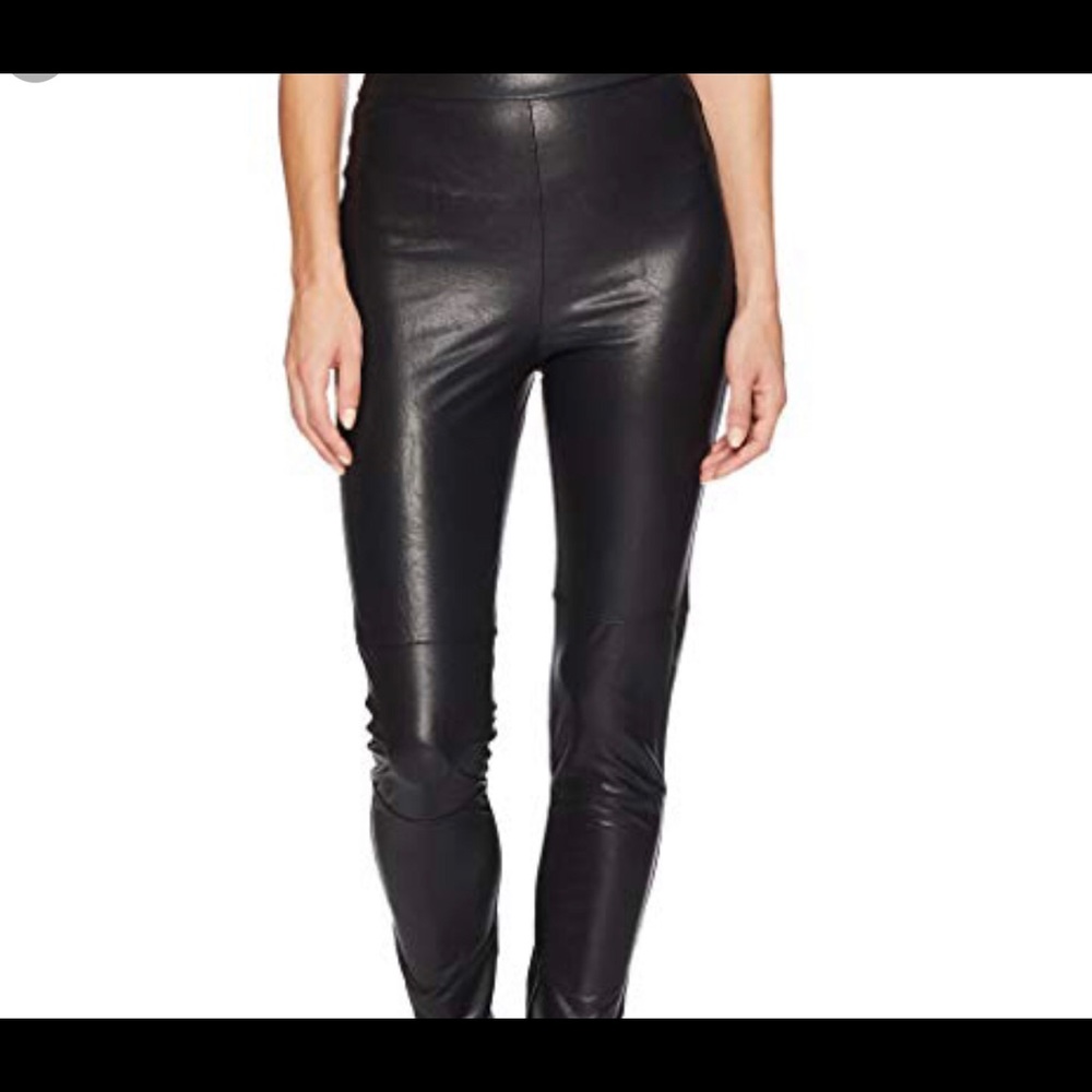 Faux leather leggings